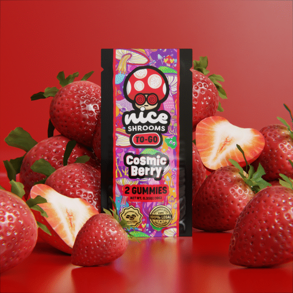 strawberry mushroom gummies