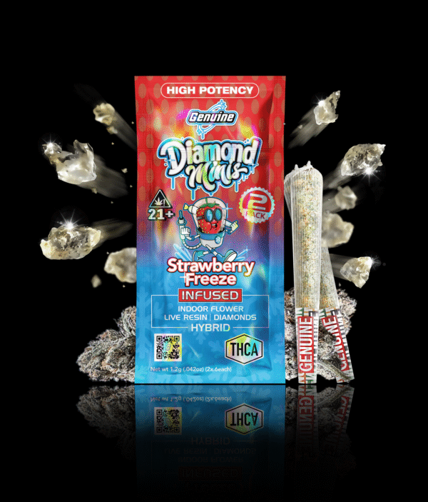 Strawberry Freeze<br> THCa Two Pack Pre-Rolls