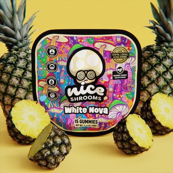 white gummy bear mushroom gummies